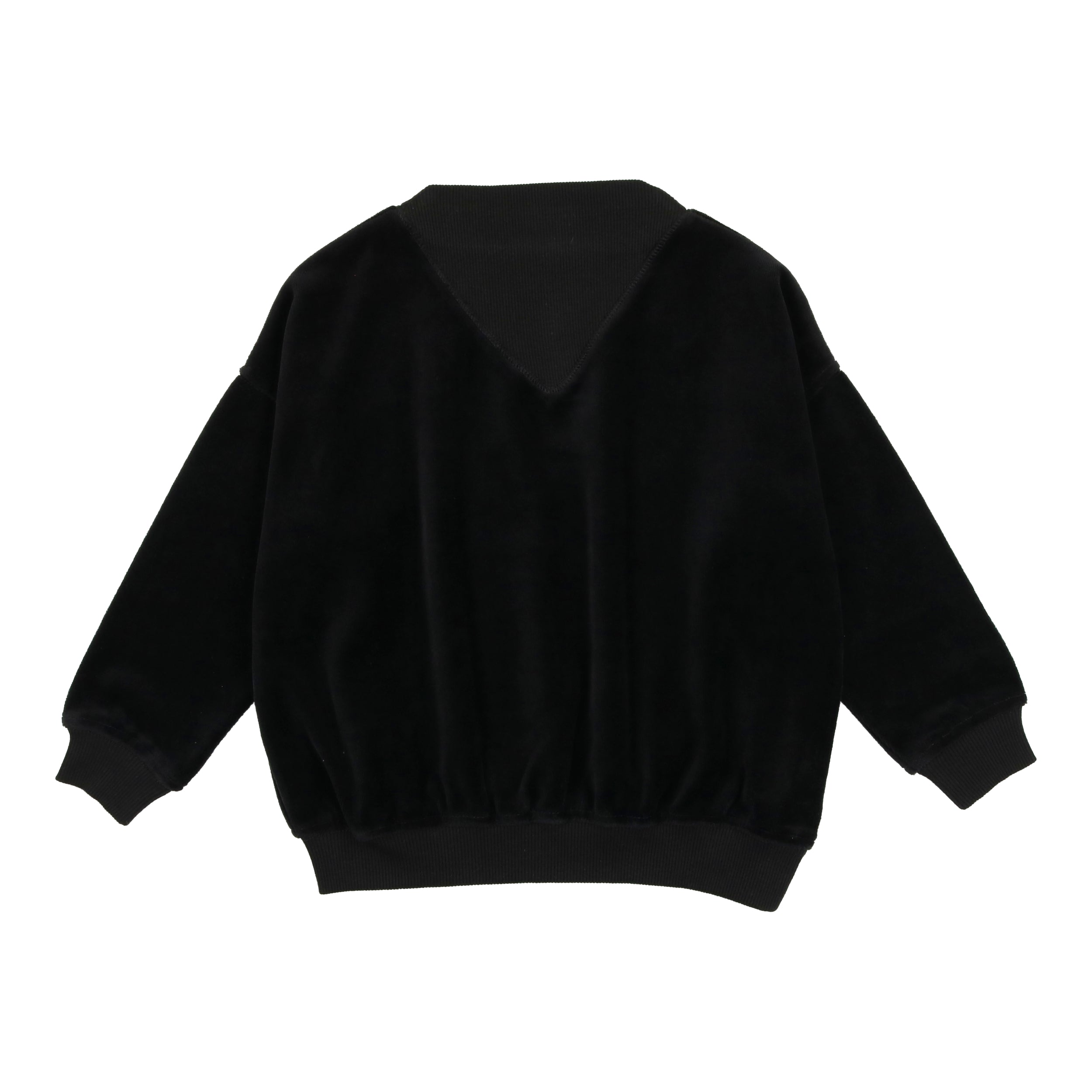 Black Velour Sweatshirt