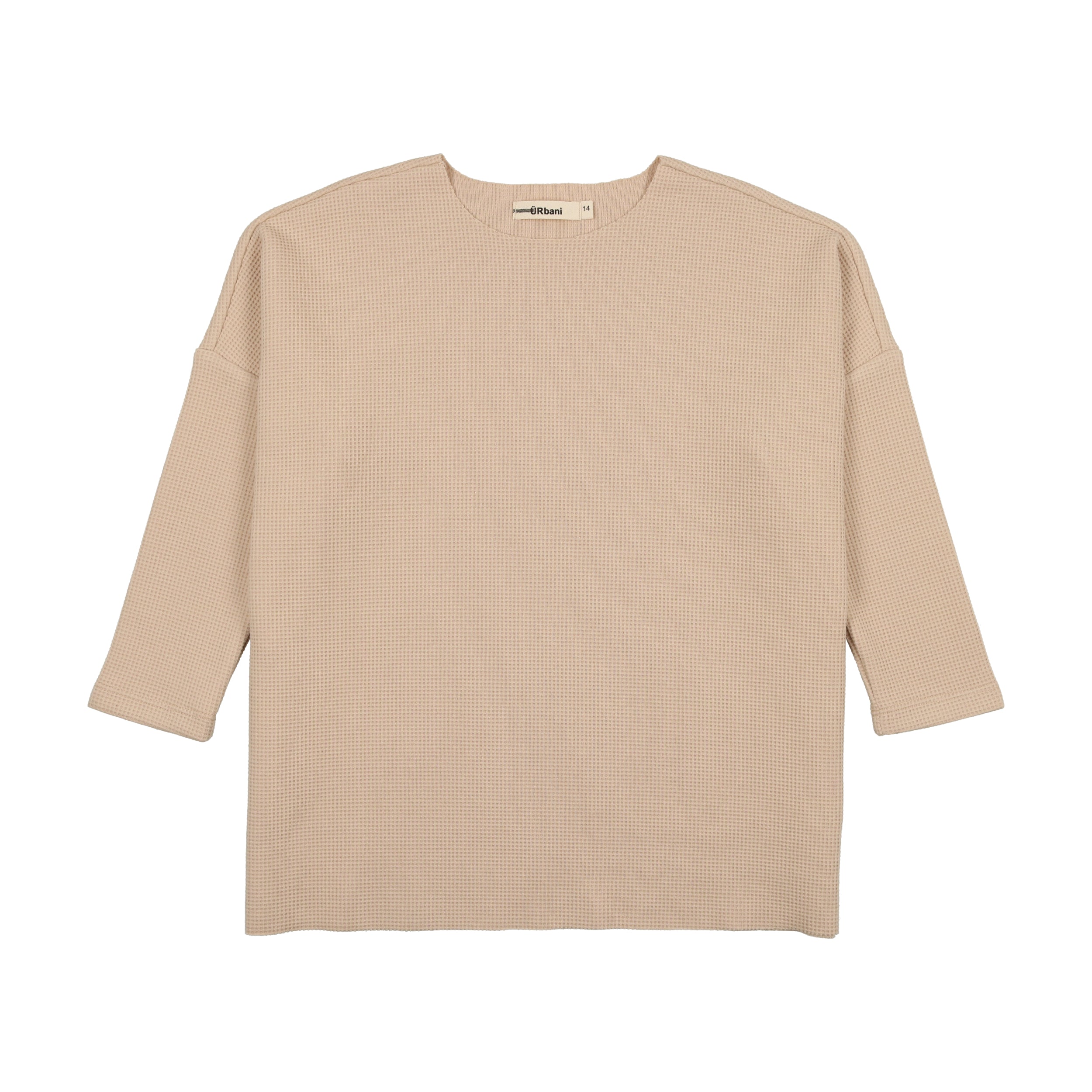 Taupe Waffle Dolman Top